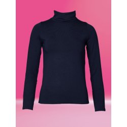 BASIC DARK MARINE TRINNI med h�j hals fra du Milde - Tinashjem