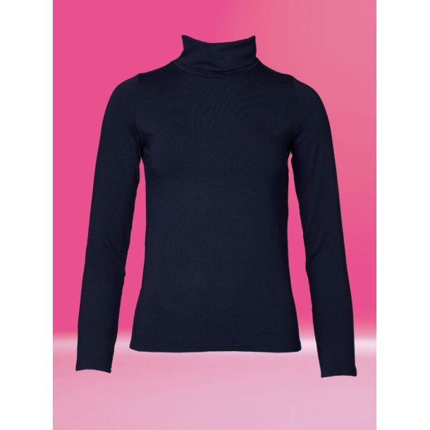 BASIC DARK MARINE TRINNI med h�j hals fra du Milde - Tinashjem