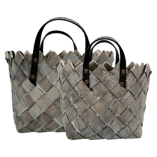 Kurve Dusty Grey s�t med 2 stk. fra GreenGate - Tinashjem