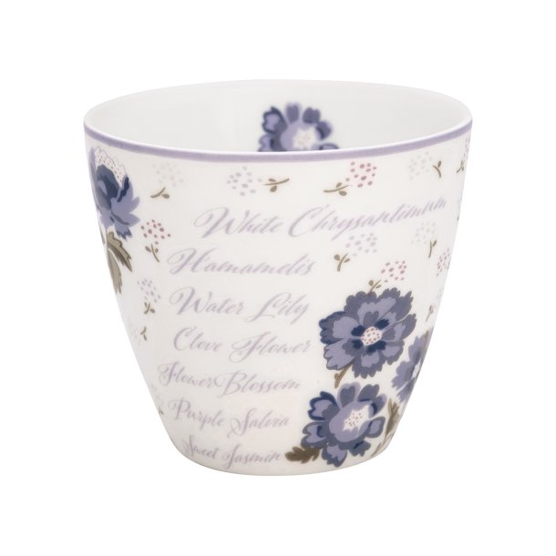 Beatrice White latte cup fra GreenGate - Tinahjem