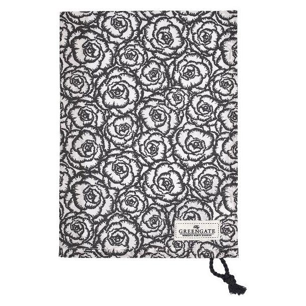 Blossom Grey viskestykke med snor fra GreenGate - Tinashjem