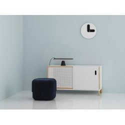 Normann Copenhagen Bold Wall Clock hvid p� v�g - Fransenhome