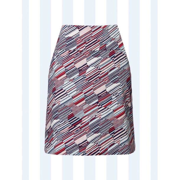 Carla Circles and Stripes nederdel fra du Milde - Tinashjem