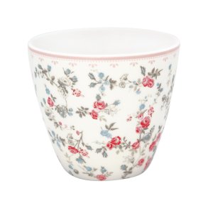 Carly white latte cup fra GreenGate - Tinashjem