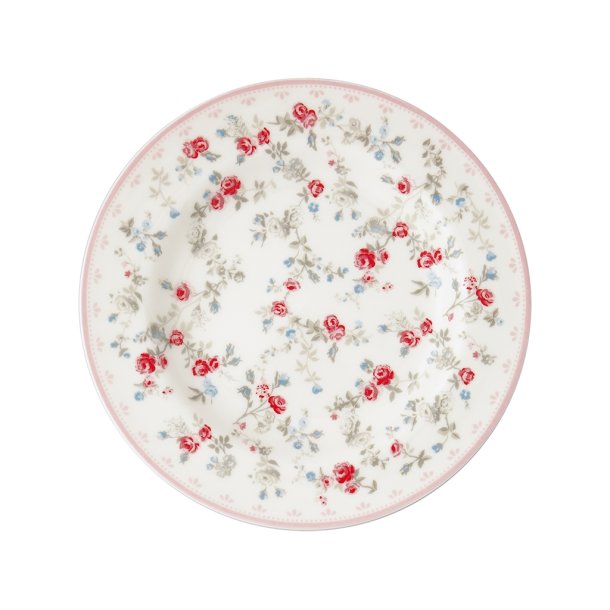 Carly White plate small 15 cm fra GreenGate - Tinashjem