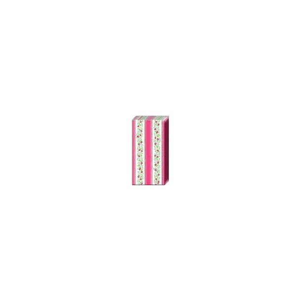 Cath Kidston lommeletter Tea Rose Stripe Pink - Tinashjem