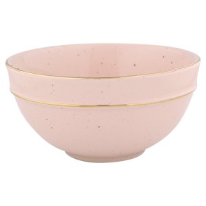 Pale Pink cereal bowl med guld kant fra GreenGate - Tinashjem