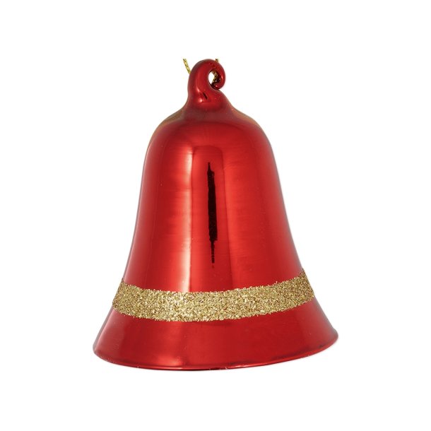 Julekugle Christmas Charline bell red hanging fra GreenGate - Tinashjem