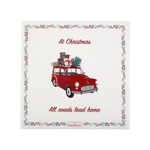 Christmas Car Red bordsk�ner firkantet fra GreenGate - Tinashjem