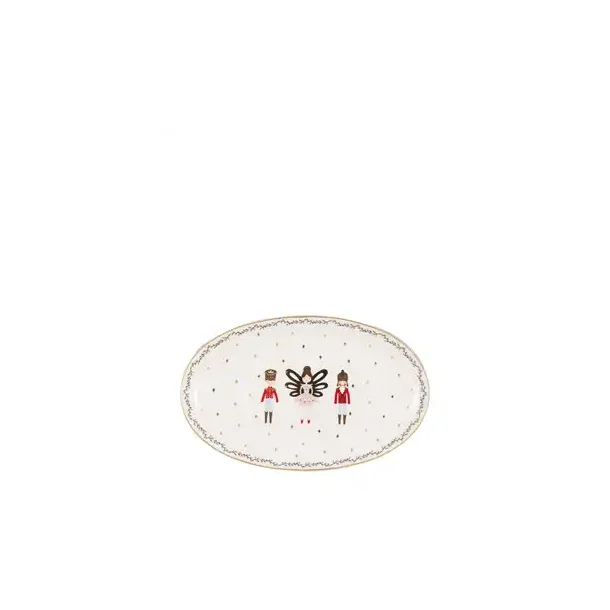 Cindarella white oval serving plate small fra GreenGate - Tinashjem