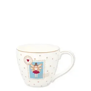 Cindarella Xmas white mug fra GreenGate - Tinashjem
