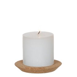 L�bech Living Kork l�g natural 15 cm med lys - Fransenhome