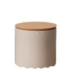 L�bech Living Kork l�g natural 15 cm l�g p� keramikkrukke - Fransenhome