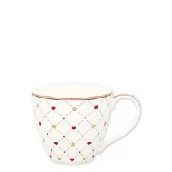 Clarina Heart White mug fra GreenGate - Tinashjem
