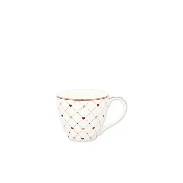 Clarina Heart White mug fra GreenGate - Tinashjem