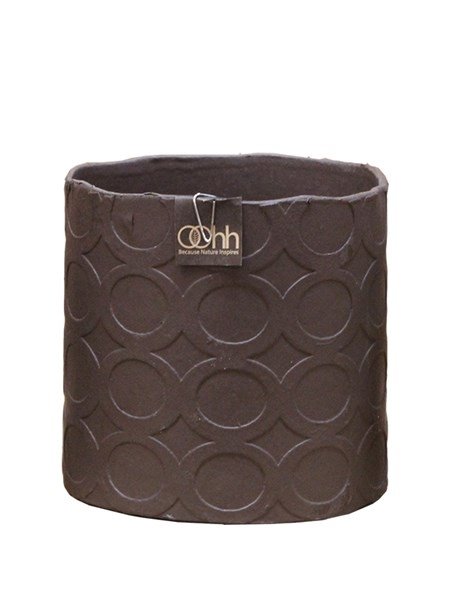 L�bech Living urtepotteskjuler Rounds brun h�jde 13 cm - Fransenhome