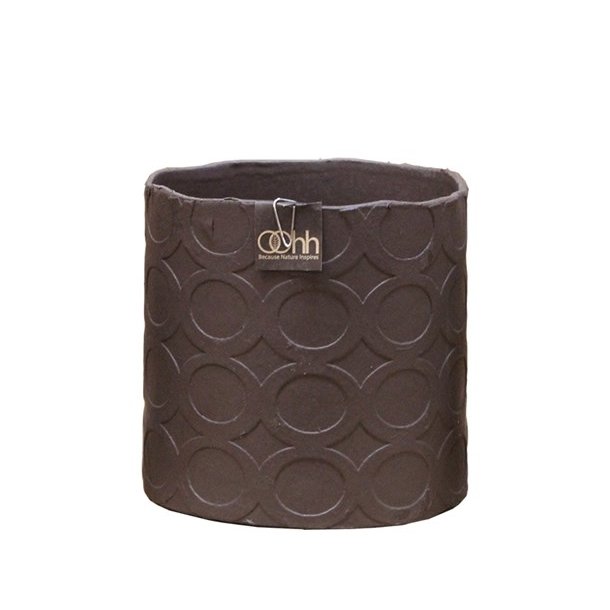 L�bech Living urtepotteskjuler Rounds brun h�jde 13 cm - Tinashjem