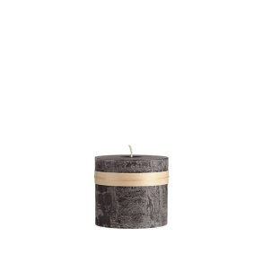 Lys Charcoal h�jde 7,5 cm Timber Candle fra L�bech Living - Fransenhome