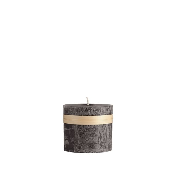 Lys Charcoal h�jde 7,5 cm Timber Candle fra L�bech Living - Tinashjem