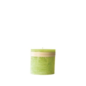 Lys Lime Gr�n h�jde 7,5 cm Timber Candle fra L�bech Living - Fransenhome