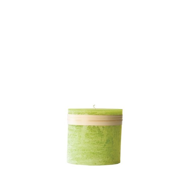 Lys Lime Gr�n h�jde 7,5 cm Timber Candle fra L�bech Living - Tinashjem