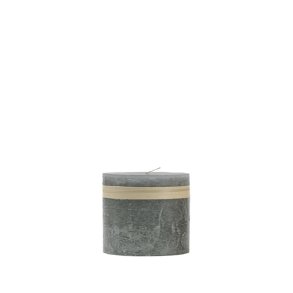 Lys Gr� h�jde 7,5 cm Timber Candle fra L�bech Living - Fransenhome