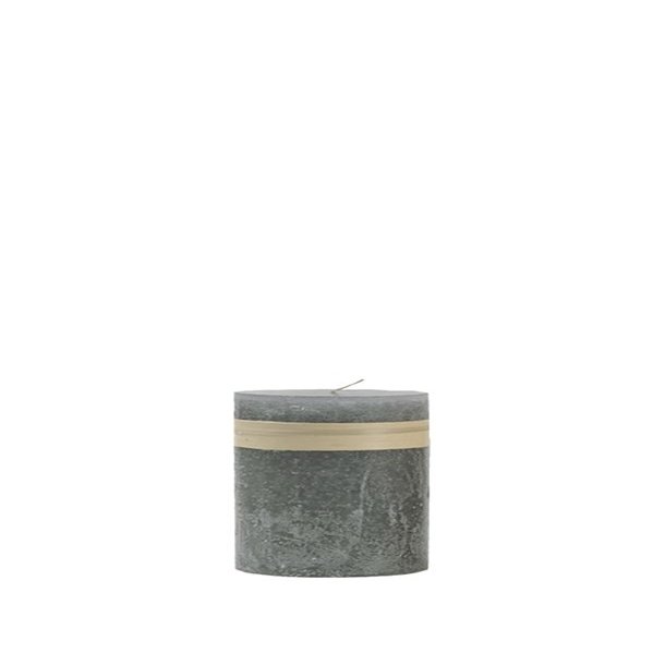 Lys Gr� h�jde 7,5 cm Timber Candle fra L�bech Living - Tinashjem