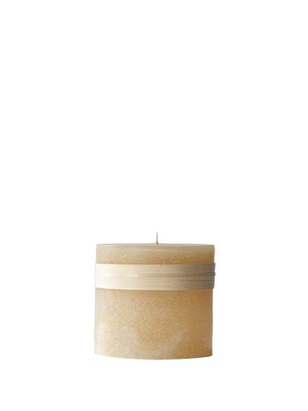 Lys Sand h�jde 10 cm Timber Candle fra L�bech Living - Fransenhome