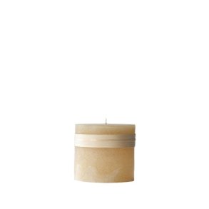 Lys Sand h�jde 10 cm Timber Candle fra L�bech Living - Fransenhome