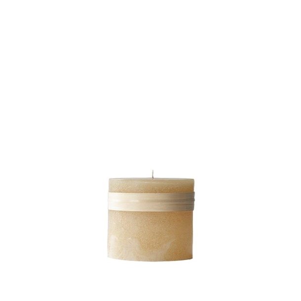 Lys Sand h�jde 10 cm Timber Candle fra L�bech Living - Tinashjem