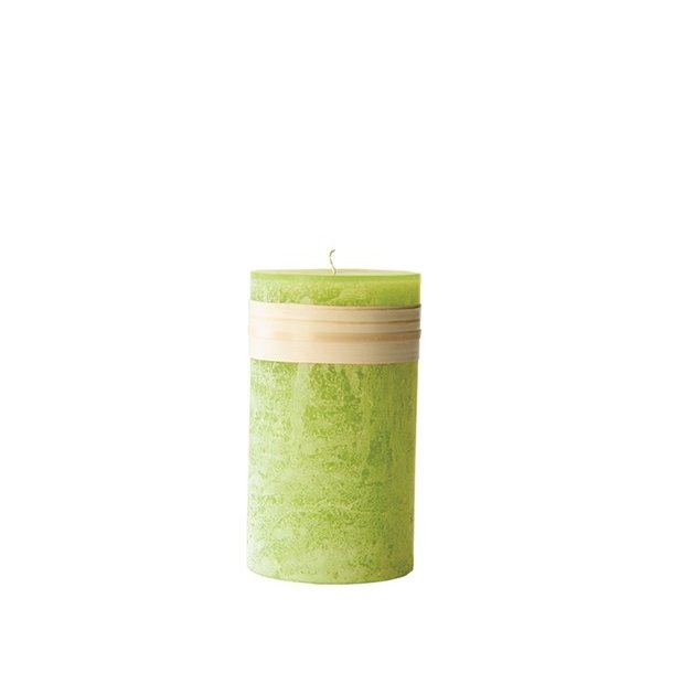 Lys Lime Gr�n h�jde 15 cm Timber Candle fra L�bech Living - Tinashjem