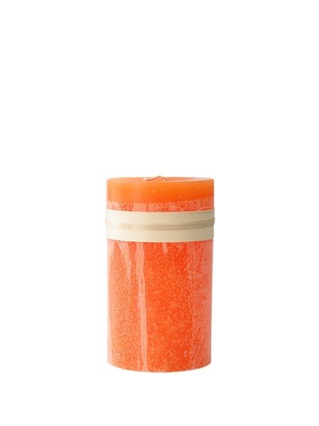 Lys Orange h�jde 15 cm Timber Candle fra L�bech Living - Fransenhome