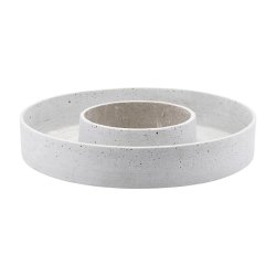 House Doctor The Ring lysestage 35 cm gr� beton - Fransenhome
