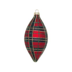 Julekugle dr�be Dagmar check red fra GreenGate - Tinashjem