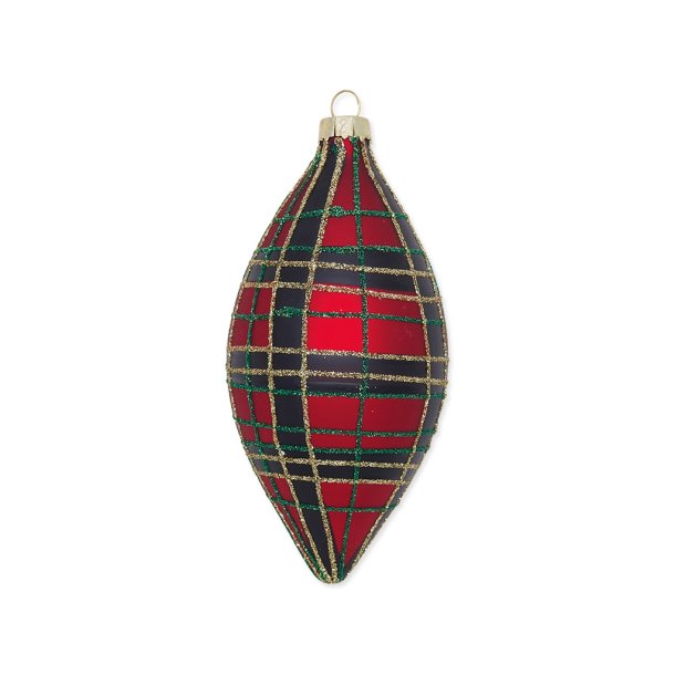 Julekugle dr�be Dagmar check red fra GreenGate - Tinashjem