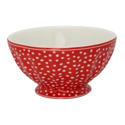 Dot Red french bowl  XL 13,5 cm fra GreenGate - Tinashjem