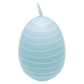 Stearinlys p�ske�g Stripe Pale Blue fra GreenGate - Tinashjem