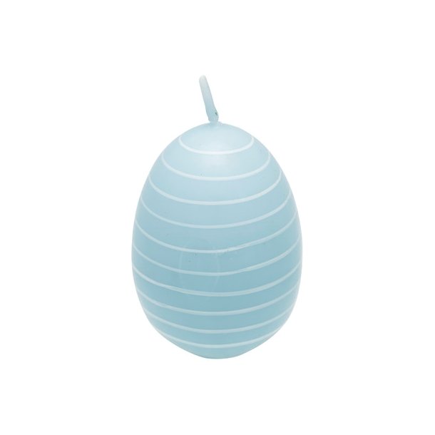 Stearinlys p�ske�g Stripe Pale Blue fra GreenGate - Tinashjem