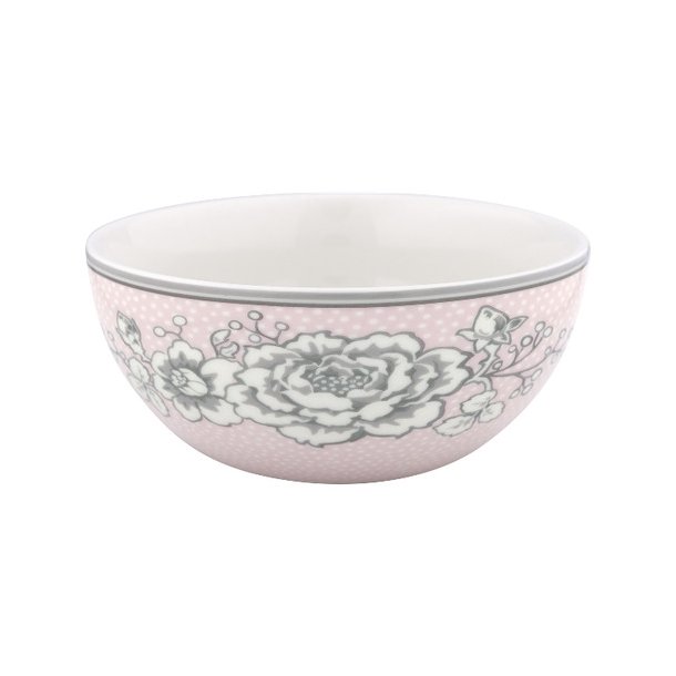 Ella Pale Pink cereal bowl 14 cm fra GreenGate - Tinashjem