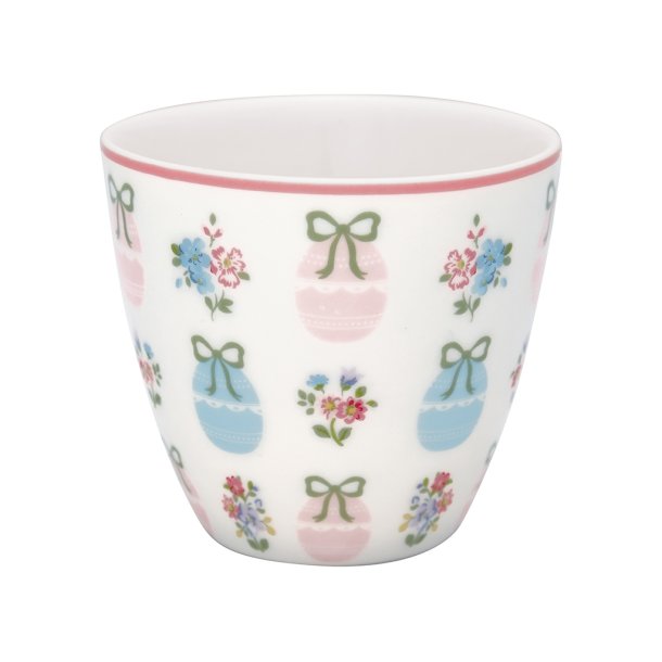 Elsie white latte cup fra GreenGate - Tinashjem