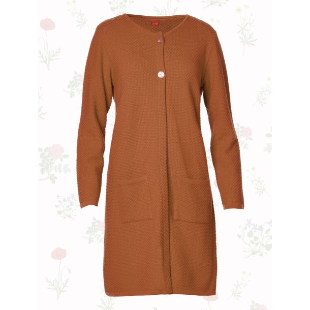 ETDAISY Burned orange cardigan fra du Milde etc - Tinashjem
