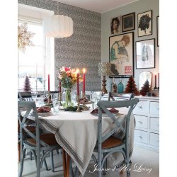 Jeanne d�Arc Living Et drys af JULEMAGI d�kket julebord - Tinashjem