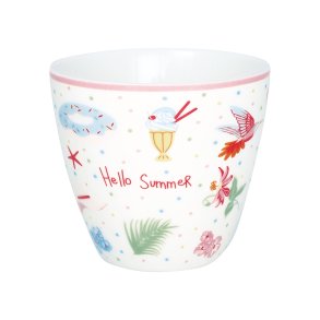Lula White latte cup fra GreenGate - Tinashjem