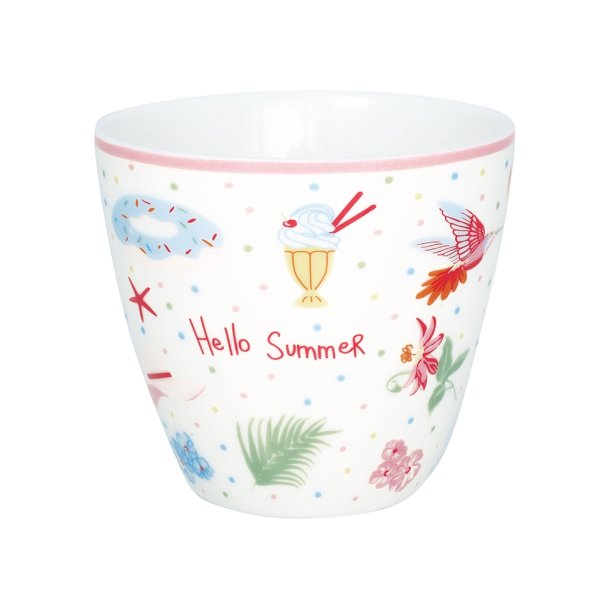 Lula White latte cup fra GreenGate - Tinashjem