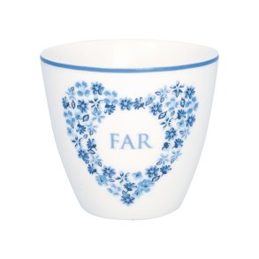 Heart blue FAR latte cup fra GreenGate - Tinashjem