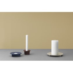 Normann Copenhagen Fe lysestage til bloklys lys gr� 3 forskellige farver - Fransenhome