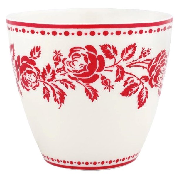 Fleur Red latte cup fra GreenGate - Tinashjem