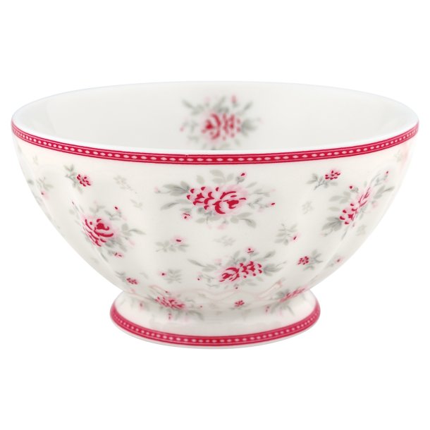 Flora White french bowl 13,5 cm fra GreenGate - Tinashjem