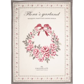 Flora White viskestykke 50 x 70 cm fra GreenGate - Tinashjem