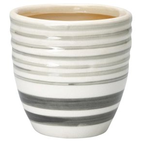 Flower pot stripe warm grey fra GreenGate - Tinashjem